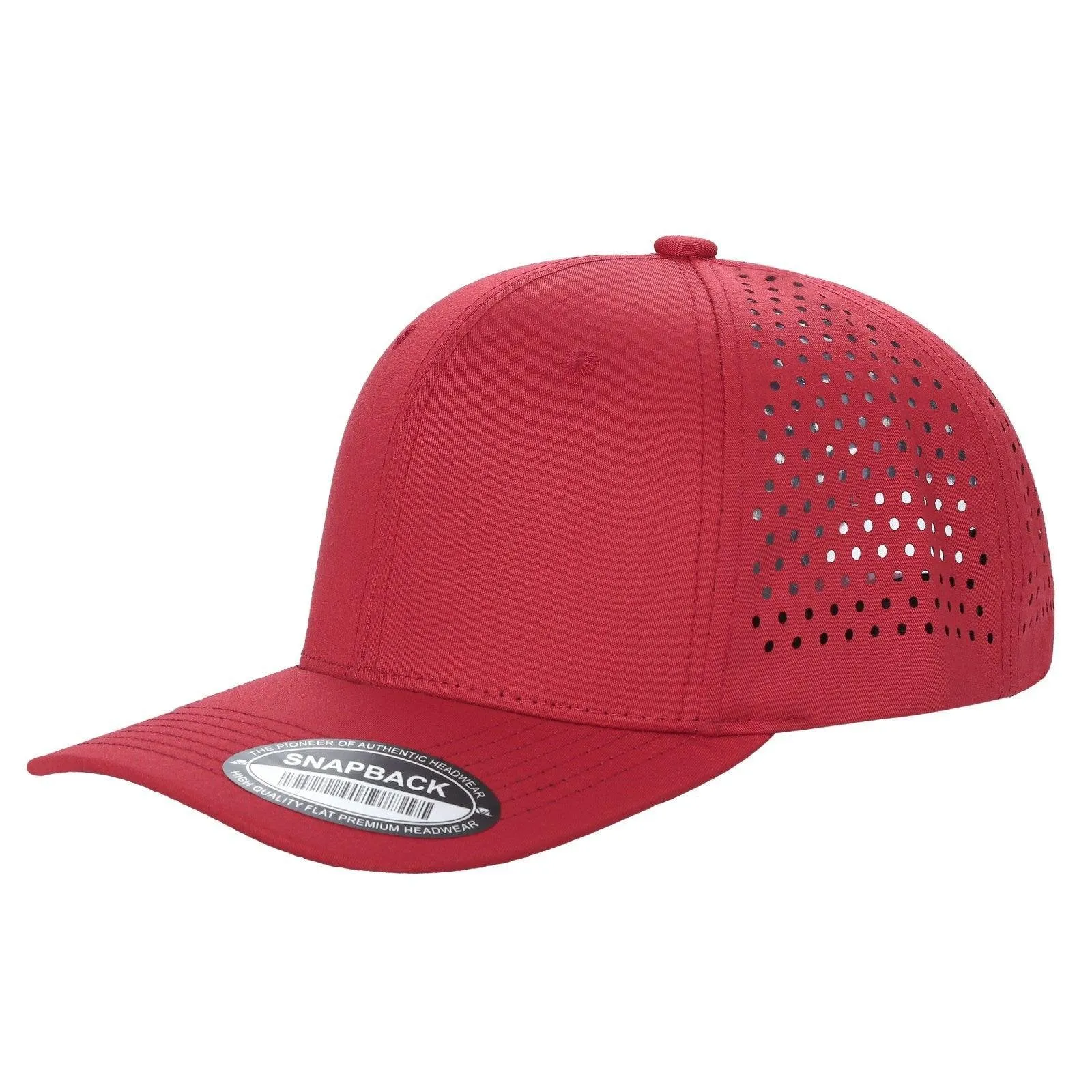 12 Pack Laser Vented Trucker Mesh Hat - Curved Bill, Adjustable, 6-Panel