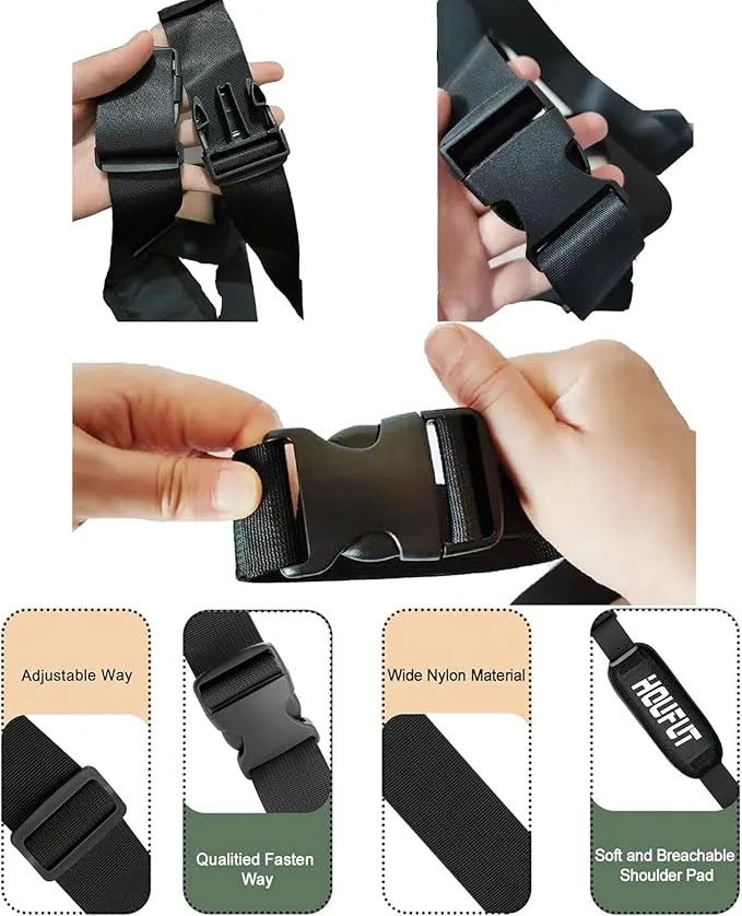 2 Pack Carry Strap for Beach Chair Folding Chair, Adjustable Shoulder Strap for Camp Chair, Replacement Carry Strap for Beaches, Camping, Backpacking, Picnics Outdoor and Other Items
