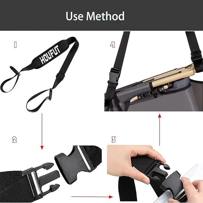 2 Pack Carry Strap for Beach Chair Folding Chair, Adjustable Shoulder Strap for Camp Chair, Replacement Carry Strap for Beaches, Camping, Backpacking, Picnics Outdoor and Other Items