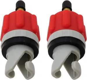 2 Pcs Orange Inflatable Boat Pump Adaptor Air Pump Converter Air Valve Adapter Conventional Air Pump Adapter Pumping Head Connector for Inflatable Kayak Stand Up Paddle Board