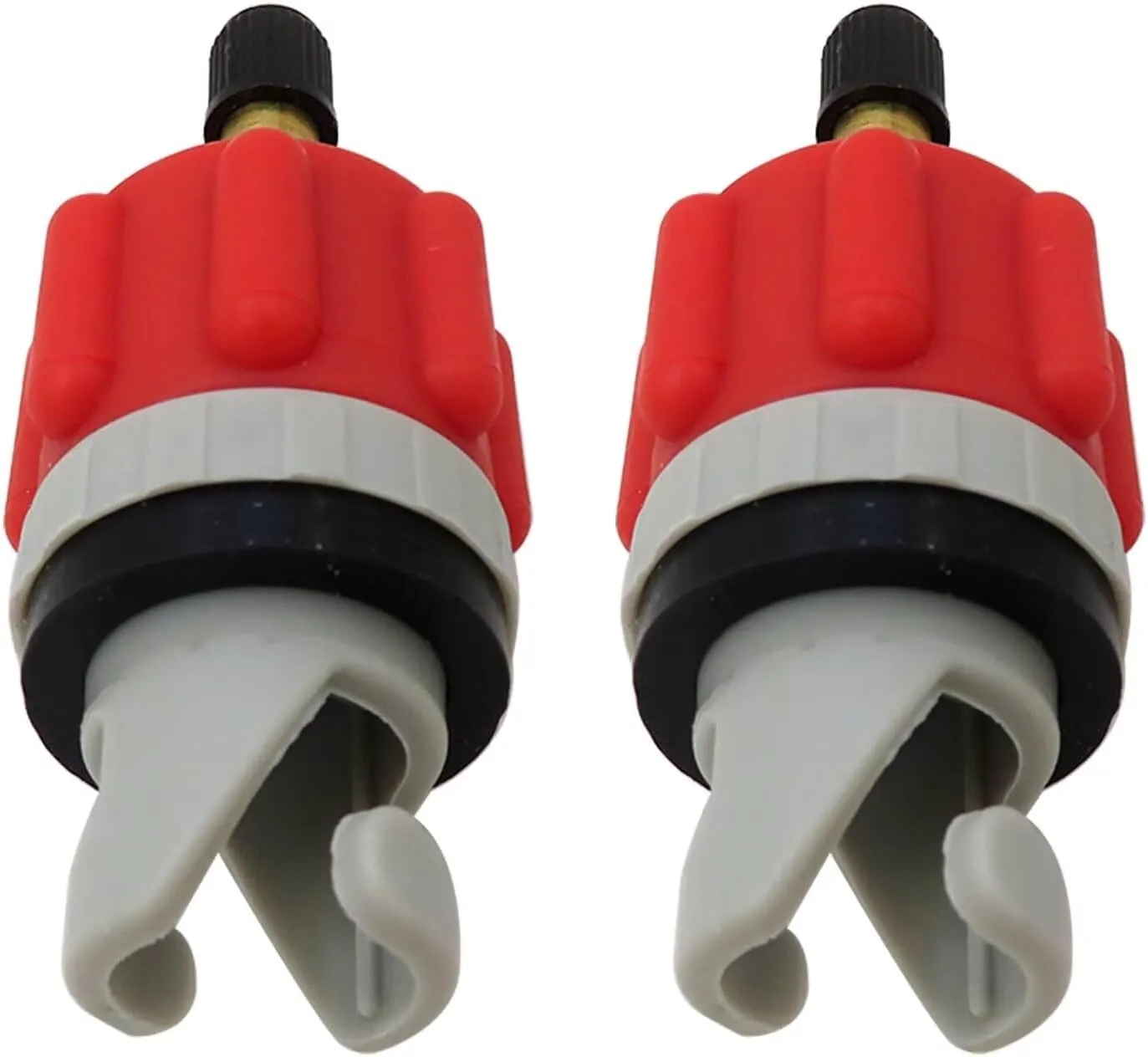 2 Pcs Orange Inflatable Boat Pump Adaptor Air Pump Converter Air Valve Adapter Conventional Air Pump Adapter Pumping Head Connector for Inflatable Kayak Stand Up Paddle Board