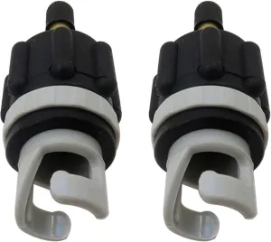 2PCS Black Inflatable Boat Pump Adapter Air Valve Adapter Pumping Head Connector for Inflatable Rowing Boat Stand Up Paddle Board Kayak