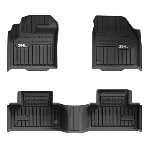 3W Land Rover Range Rover Evoque 2011-2019 Custom Floor Mats Thorex™ All-Weather Protection (Not for Convertible)