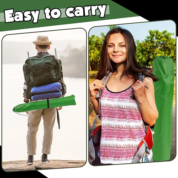 4 Pack Folding Camping Chairs with Carrying Bag Portable Lawn Chairs Lightweight Beach Chairs Outdoor Collapsible Chair with Mesh Cup Holder for Travel Outside Camp Beach Fishing Sports