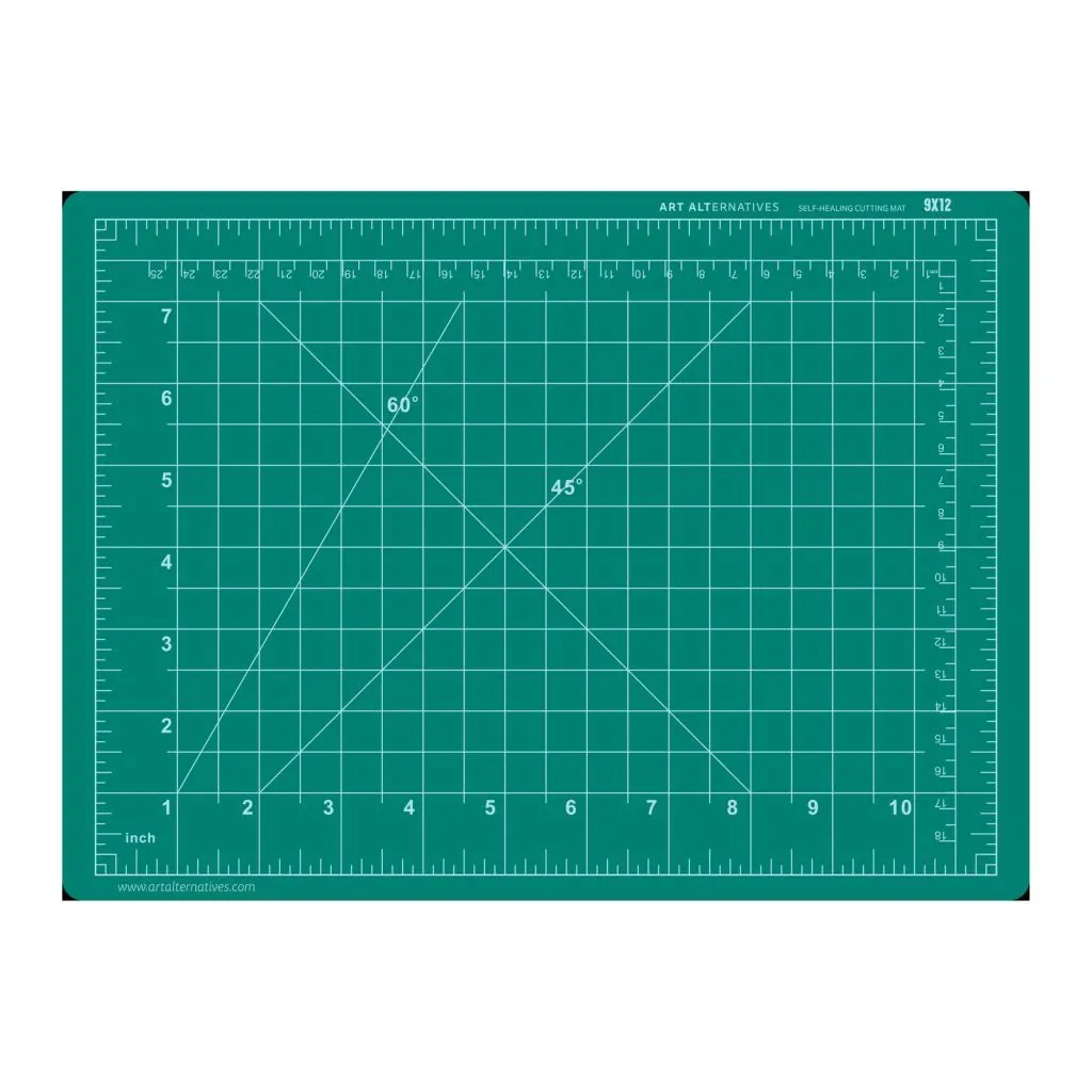 Art Alternatives Self Healing Cutting Mat (Green/Black)