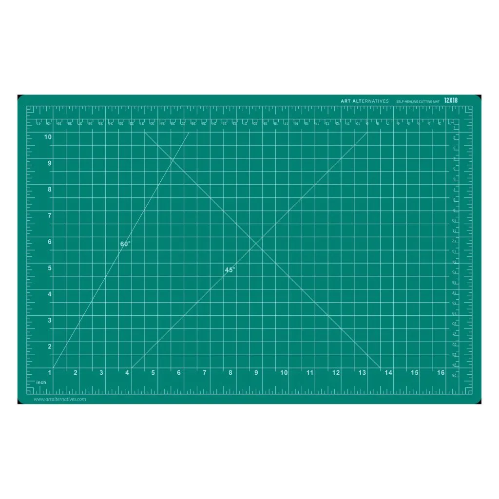 Art Alternatives Self Healing Cutting Mat (Green/Black)