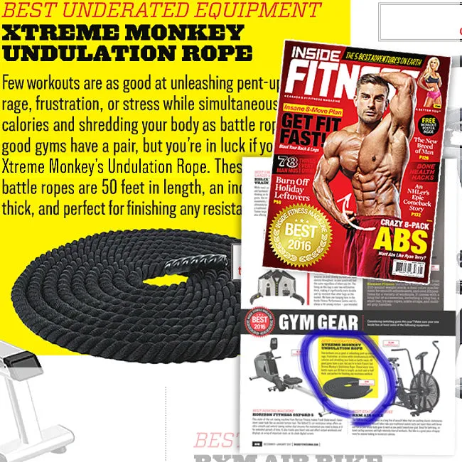 Battle Rope : Gym Rope 50’ : 1.5” thick