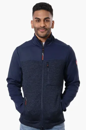 Canada Weather Gear Zip Up Fleece Lightweight Jacket - Navy