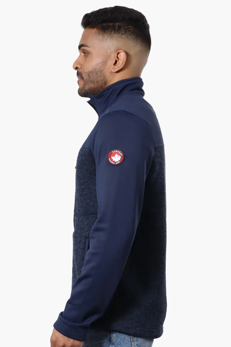 Canada Weather Gear Zip Up Fleece Lightweight Jacket - Navy