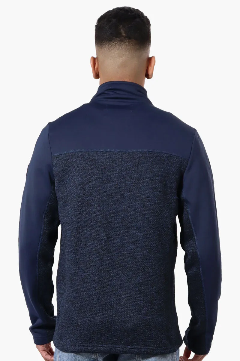 Canada Weather Gear Zip Up Fleece Lightweight Jacket - Navy