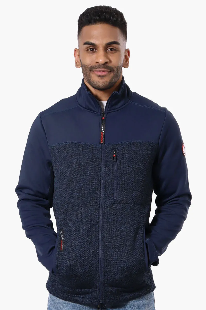 Canada Weather Gear Zip Up Fleece Lightweight Jacket - Navy