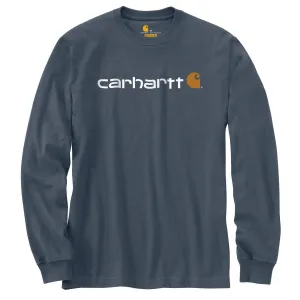 Carhartt Men's Bluestone Signature Logo Long Sleeve T-Shirt