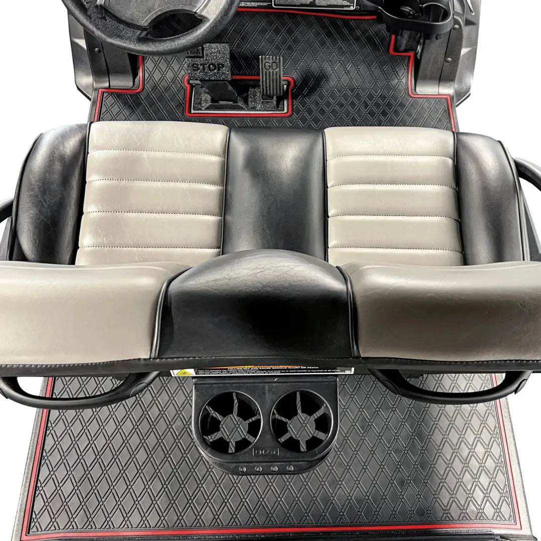 Club Car Floor Mats SET - 1st & 2nd Row - For Club Car Onward 6 Passenger/ 6 Seater Golf Carts