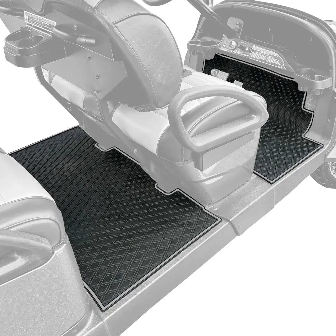 Club Car Floor Mats SET - 1st & 2nd Row - For Club Car Onward 6 Passenger/ 6 Seater Golf Carts