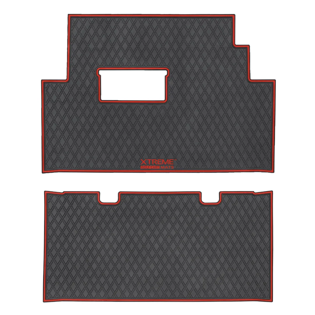 Club Car Floor Mats SET - 1st & 2nd Row - For Club Car Onward 6 Passenger/ 6 Seater Golf Carts