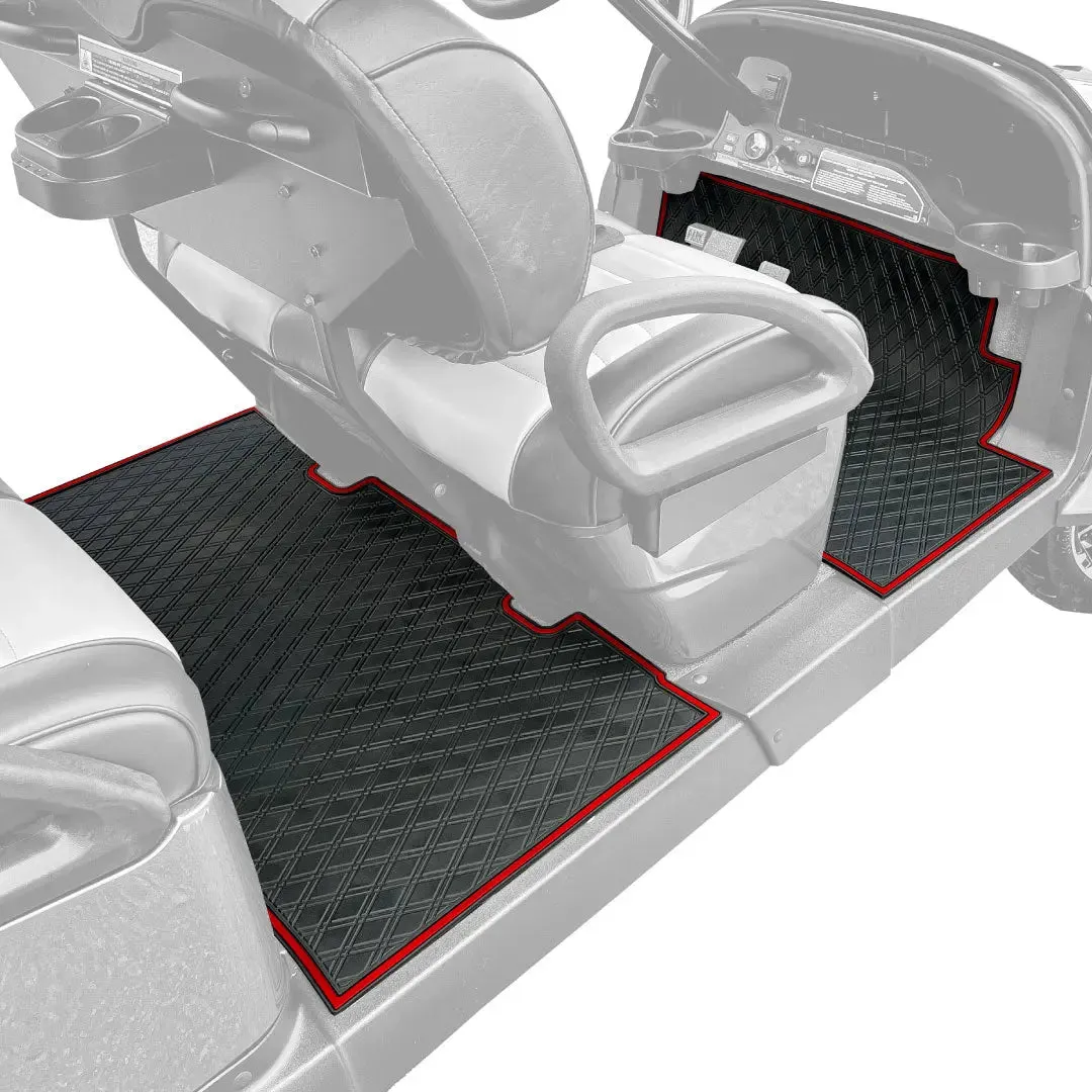 Club Car Floor Mats SET - 1st & 2nd Row - For Club Car Onward 6 Passenger/ 6 Seater Golf Carts