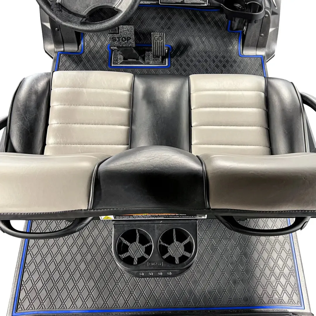 Club Car Floor Mats SET - 1st & 2nd Row - For Club Car Onward 6 Passenger/ 6 Seater Golf Carts