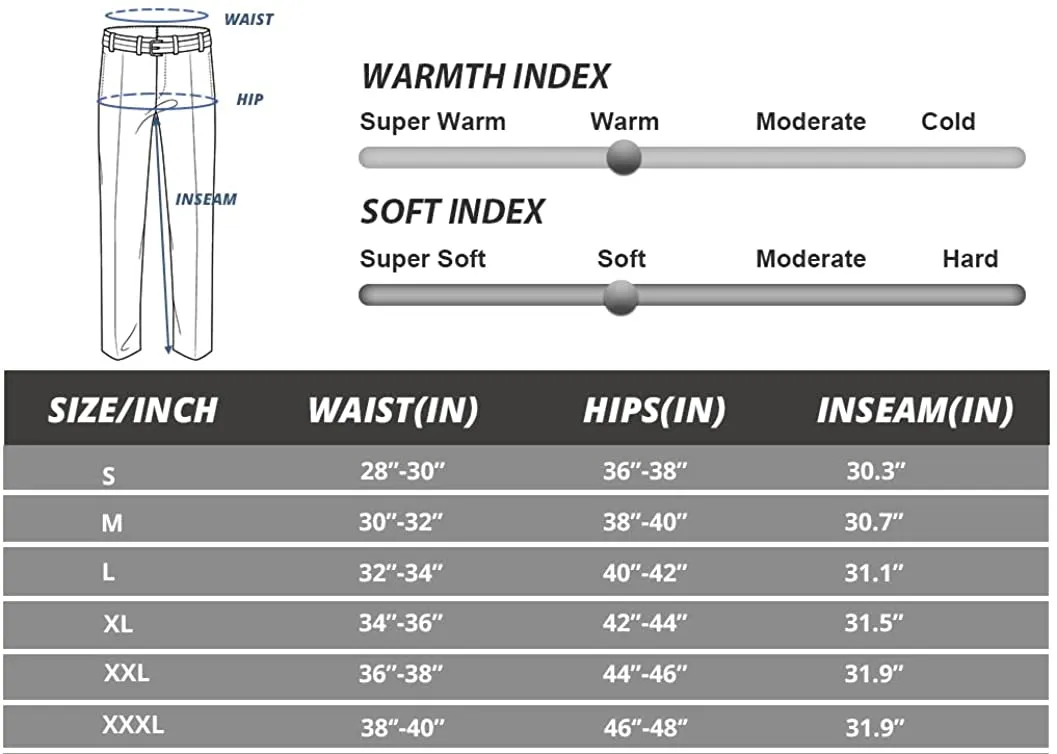 Cycorld Mens-Snow-Ski-Pants, Fleece-Lined Cold Weather Snowboarding Pants for Winter Hiking Outdoor