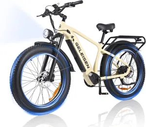 Electric Bike for Adults, 26" x 4.0 Fat Tire Electric Bicycles with 48V & 16AH Removable Battery, 1450W Peak Powerful Motor Ebike, 32MPH Max Speed Electric Mountain Bike with 7-Speed Gears