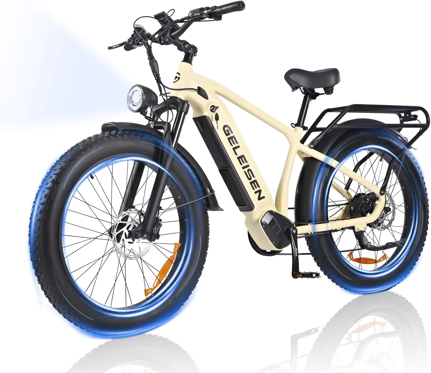 Electric Bike for Adults, 26" x 4.0 Fat Tire Electric Bicycles with 48V & 16AH Removable Battery, 1450W Peak Powerful Motor Ebike, 32MPH Max Speed Electric Mountain Bike with 7-Speed Gears