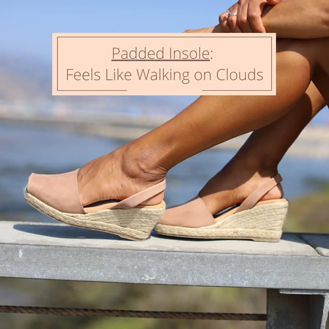 Espadrille Wedges for Women  Dressy Soft Leather Peep Toe Womens Wedge Sandals, Casual Summer Slip on Espadrilles