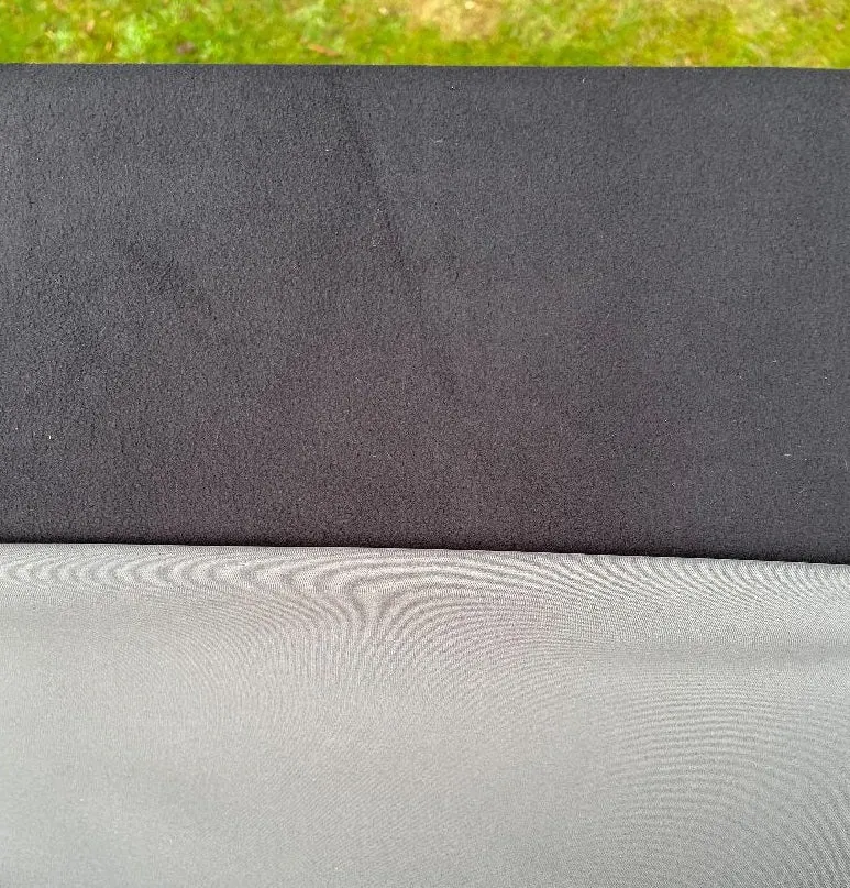 Grey/Black Dintex Fleece | Waterproof Softshell Fleece Fabric by the Yard or Wholesale