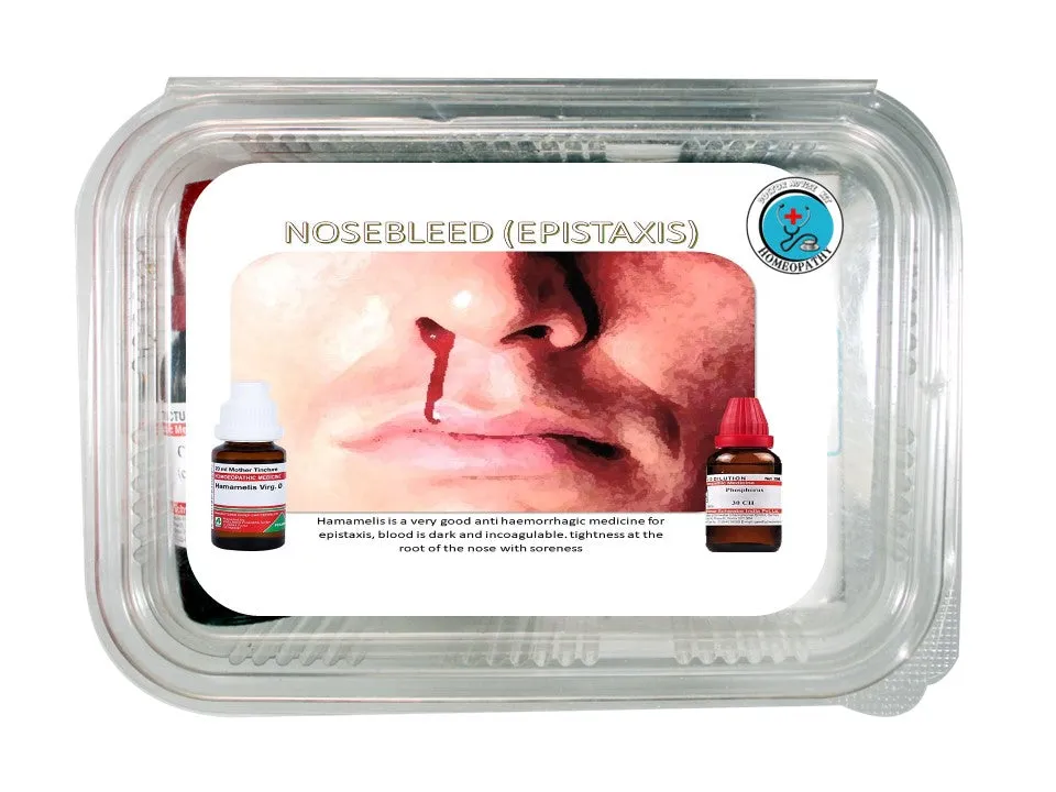 Homeopathy Kits for Nose Bleeds (Epistaxis) | Dr. Rukmani & Dr. Kirti Remedies
