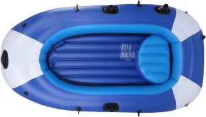 Inflatable Boat, Inflatable Dinghy Boats for Adults, 225 * 127cm Portable Boat Raft, with 3 Separate Air Chambers,Portable Rafting Fishing Pontoon Boat,Fishing/Playing R