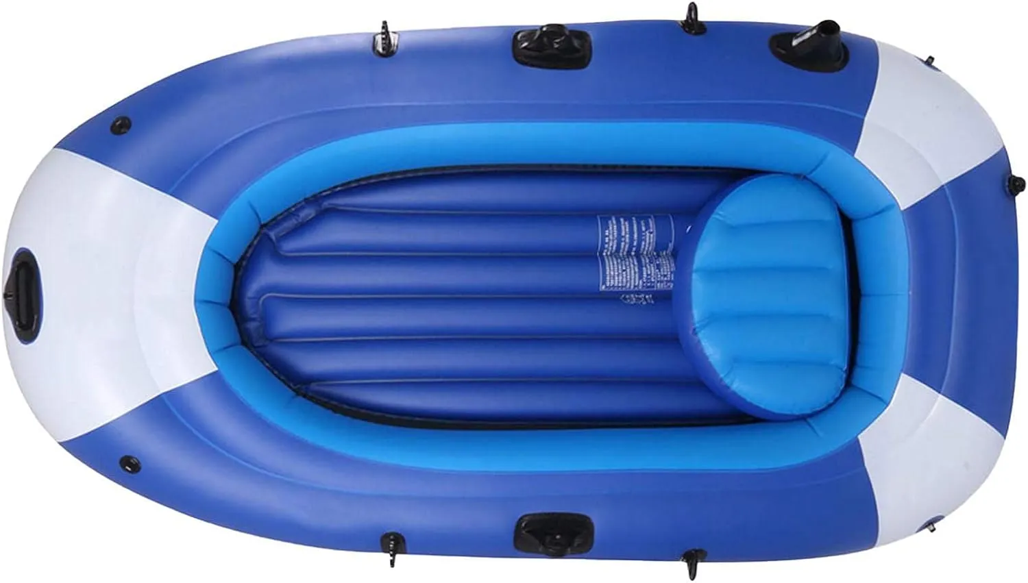 Inflatable Boat, Inflatable Dinghy Boats for Adults, 225 * 127cm Portable Boat Raft, with 3 Separate Air Chambers,Portable Rafting Fishing Pontoon Boat,Fishing/Playing R