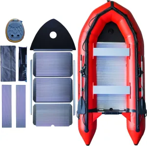 Inflatable Dinghy Boat with Aluminum Floor and Aluminum Transom - Inflatable Boat for Adults Heavy Duty - USCG Approved