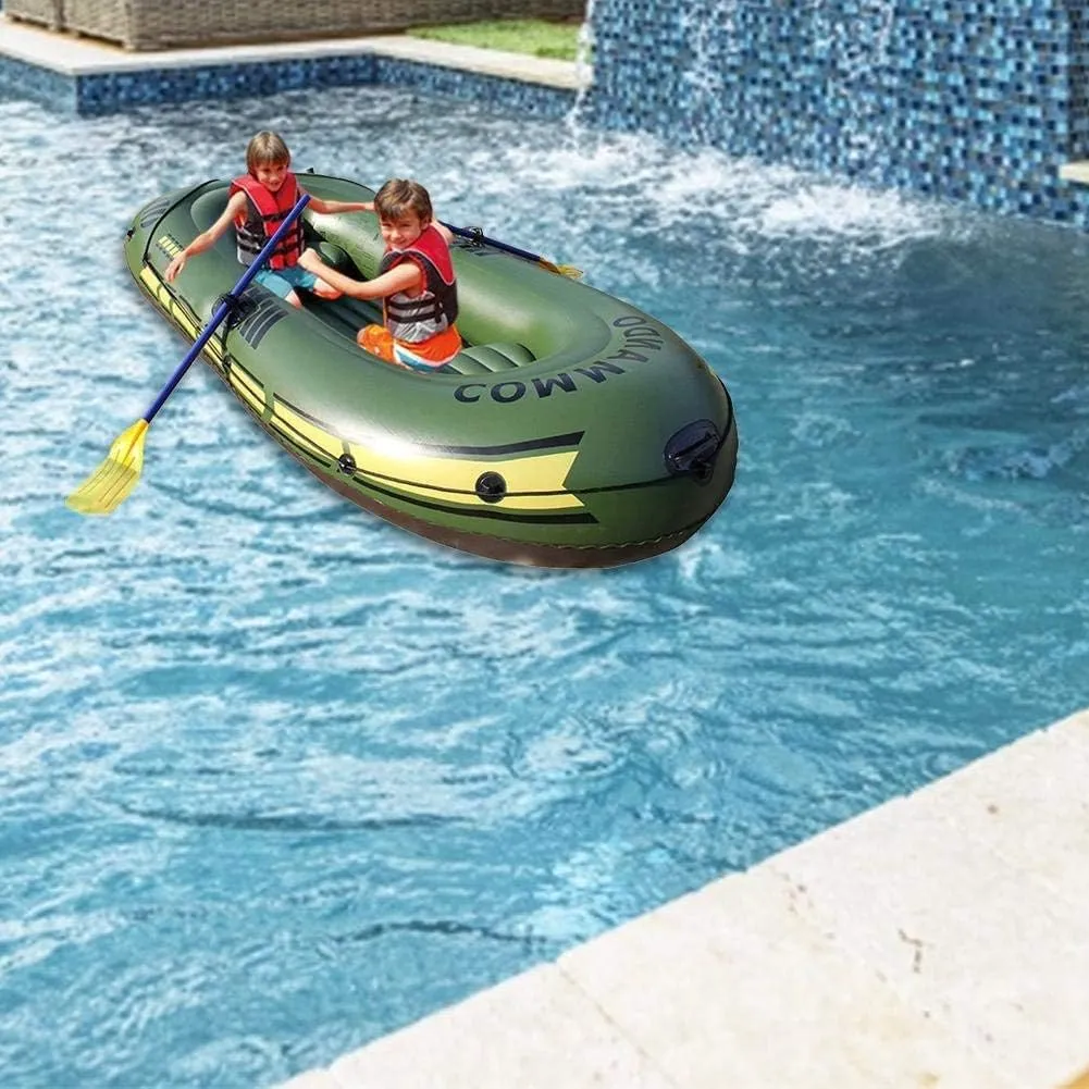 Inflatable Kayak, Thickened Drifting Boat, Kayak, Inflatable Boat, Fishing Boat, Folding Portable, Assault Boat, 2/3 Person Boat, PVC Kayak,Three-Person Boat