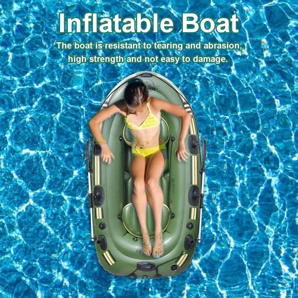 Inflatable Kayak, Thickened Drifting Boat, Kayak, Inflatable Boat, Fishing Boat, Folding Portable, Assault Boat, 2/3 Person Boat, PVC Kayak,Three-Person Boat