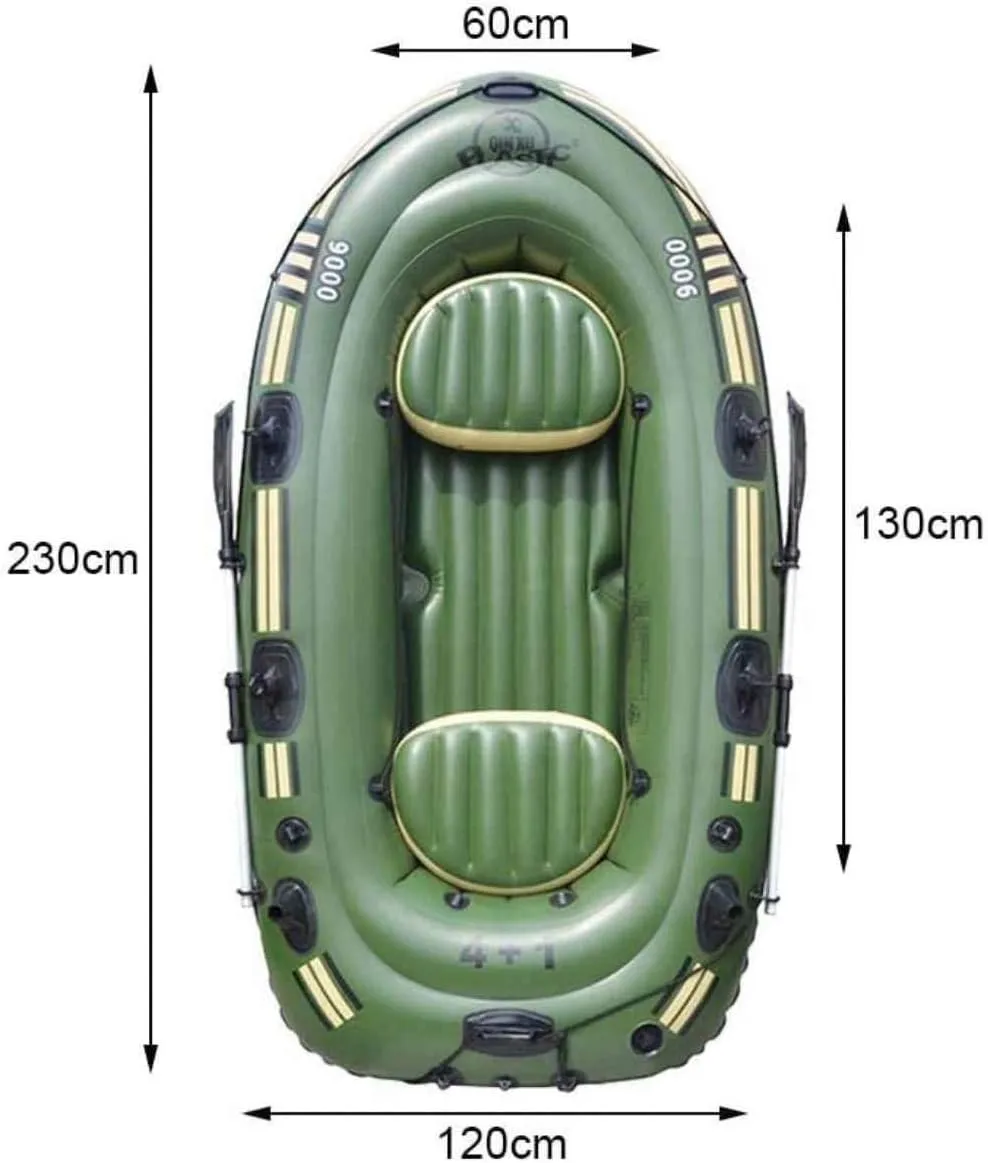 Inflatable Kayak, Thickened Drifting Boat, Kayak, Inflatable Boat, Fishing Boat, Folding Portable, Assault Boat, 2/3 Person Boat, PVC Kayak,Three-Person Boat
