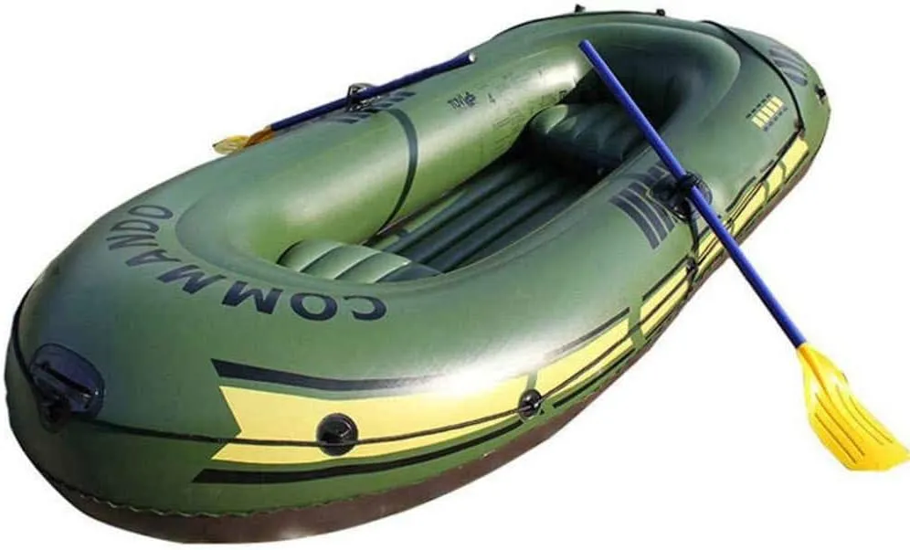 Inflatable Kayak, Thickened Drifting Boat, Kayak, Inflatable Boat, Fishing Boat, Folding Portable, Assault Boat, 2/3 Person Boat, PVC Kayak,Three-Person Boat