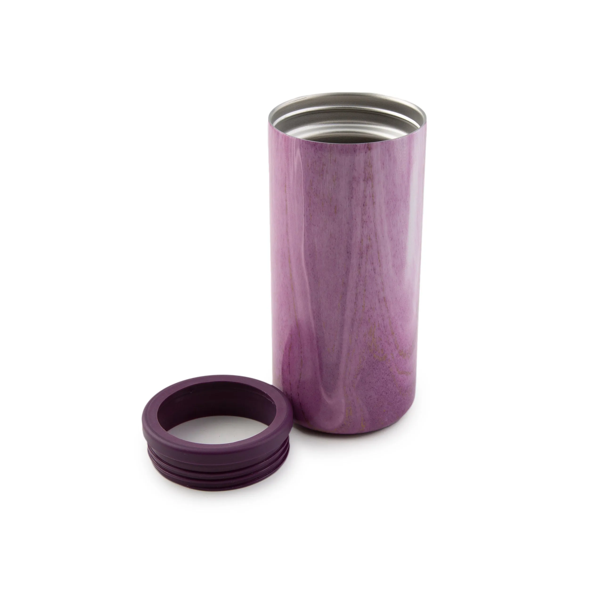 Insulated Garnet Pink Geode Slim Can Coolers