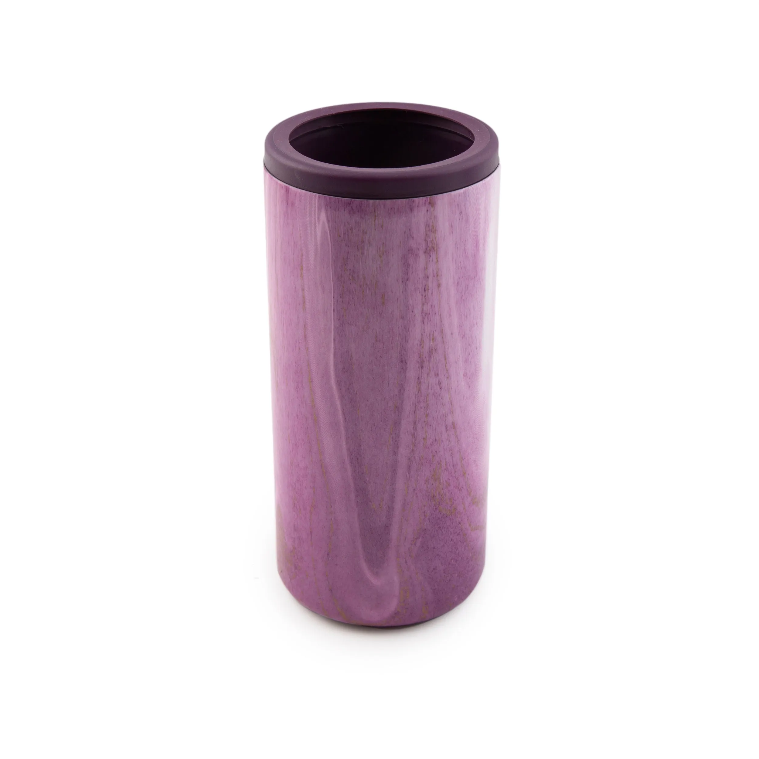 Insulated Garnet Pink Geode Slim Can Coolers