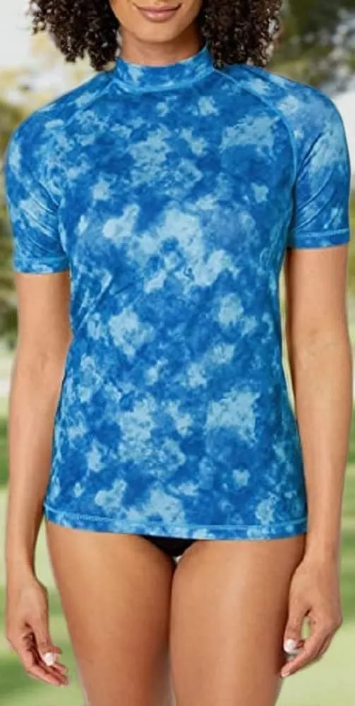 Kanu Surf Women's Breeze UPF 50 Short Sleeved Active Rashguard & Workout Top