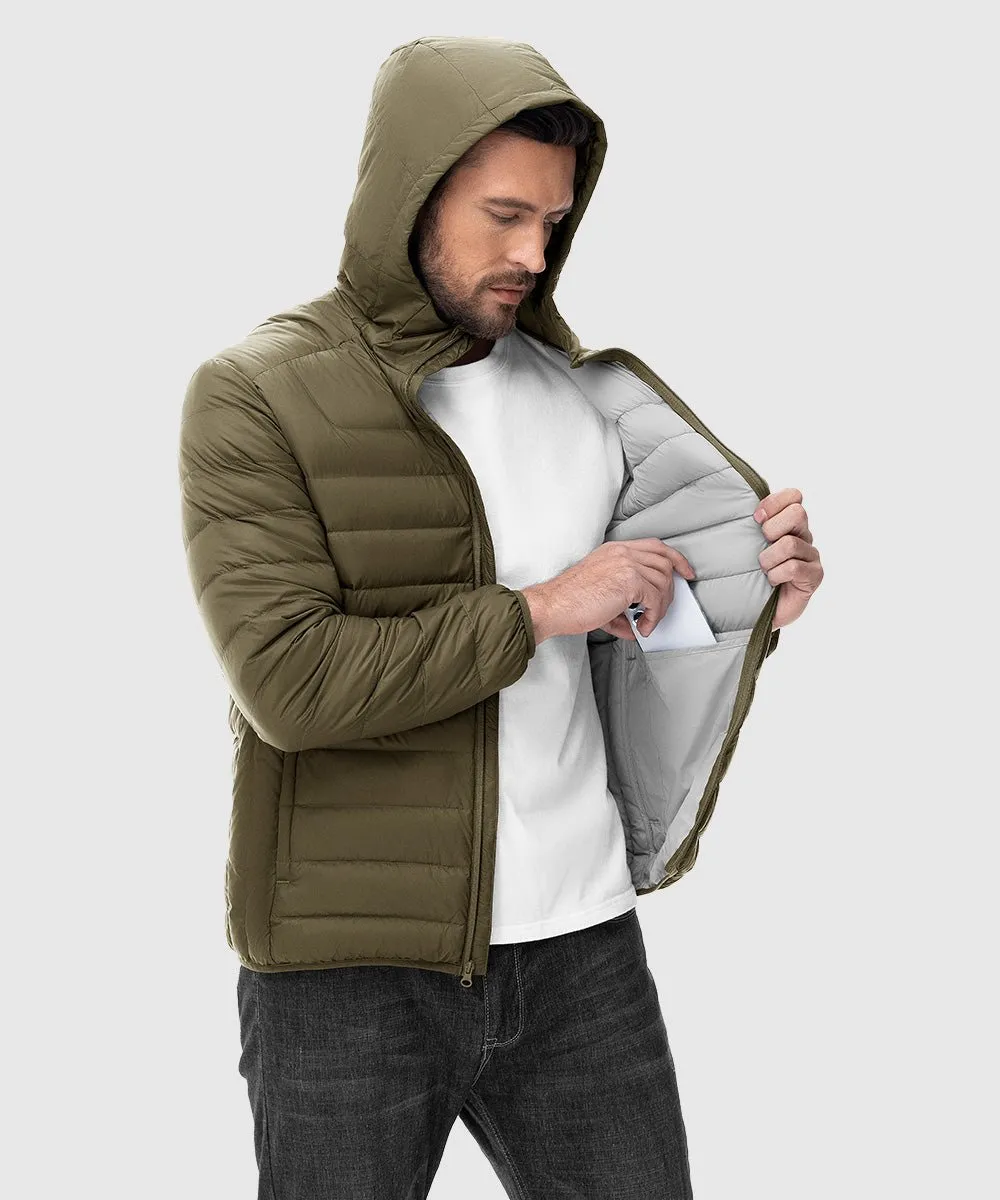 Men's Microlight Packable Down Soft Polar Jacket