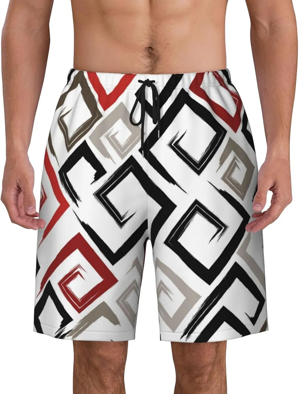Mens Swim Trunks with Mesh Lining,9 Inch Quick Dry Board Shorts Bathing Suit Swimsuit Beach Pants Swimwear