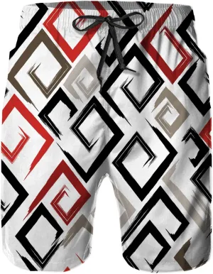 Mens Swim Trunks with Mesh Lining,9 Inch Quick Dry Board Shorts Bathing Suit Swimsuit Beach Pants Swimwear