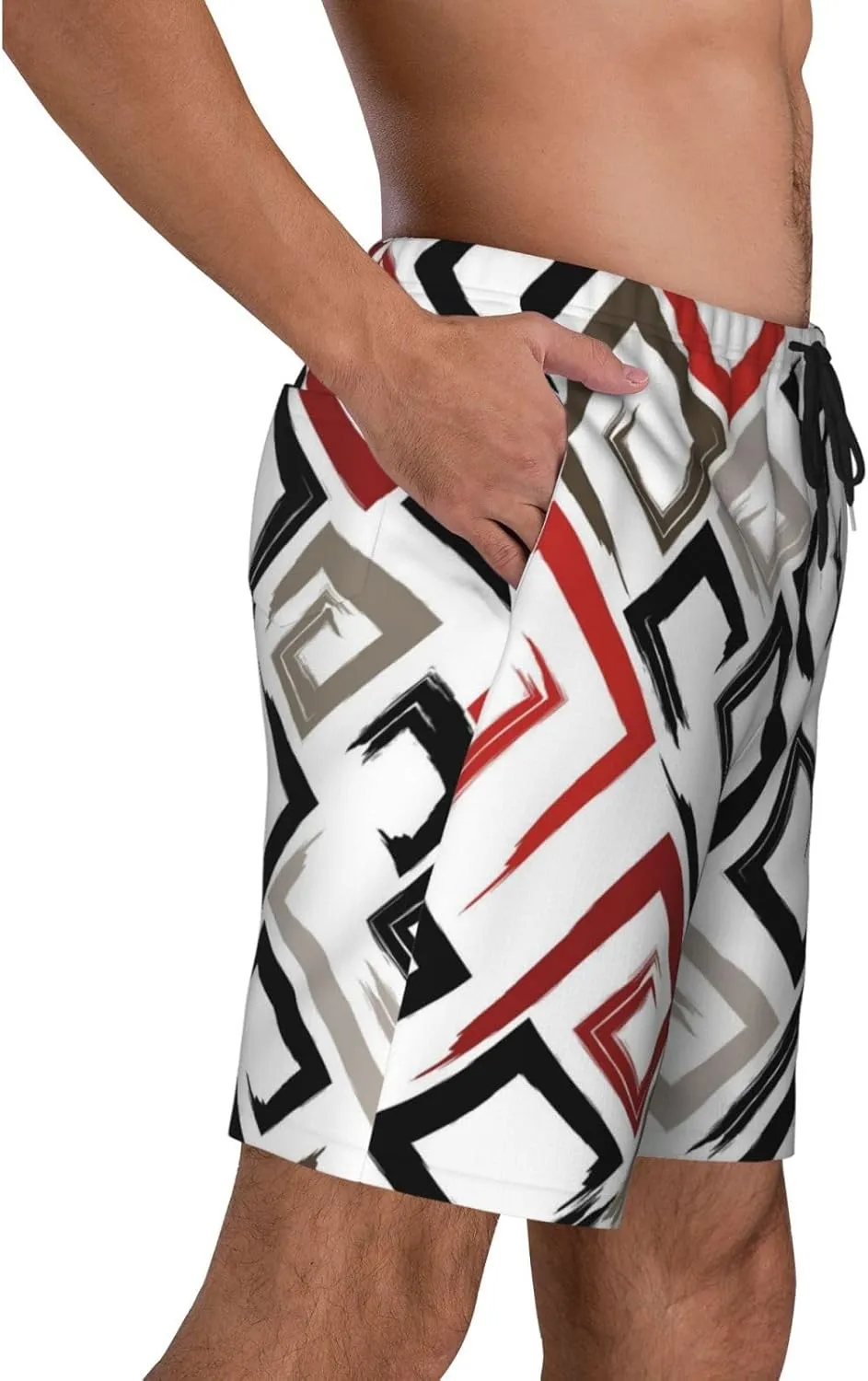 Mens Swim Trunks with Mesh Lining,9 Inch Quick Dry Board Shorts Bathing Suit Swimsuit Beach Pants Swimwear