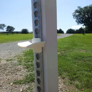 Metal Keyhole Track System & Pinless Jump Cup Set Horse Jumps