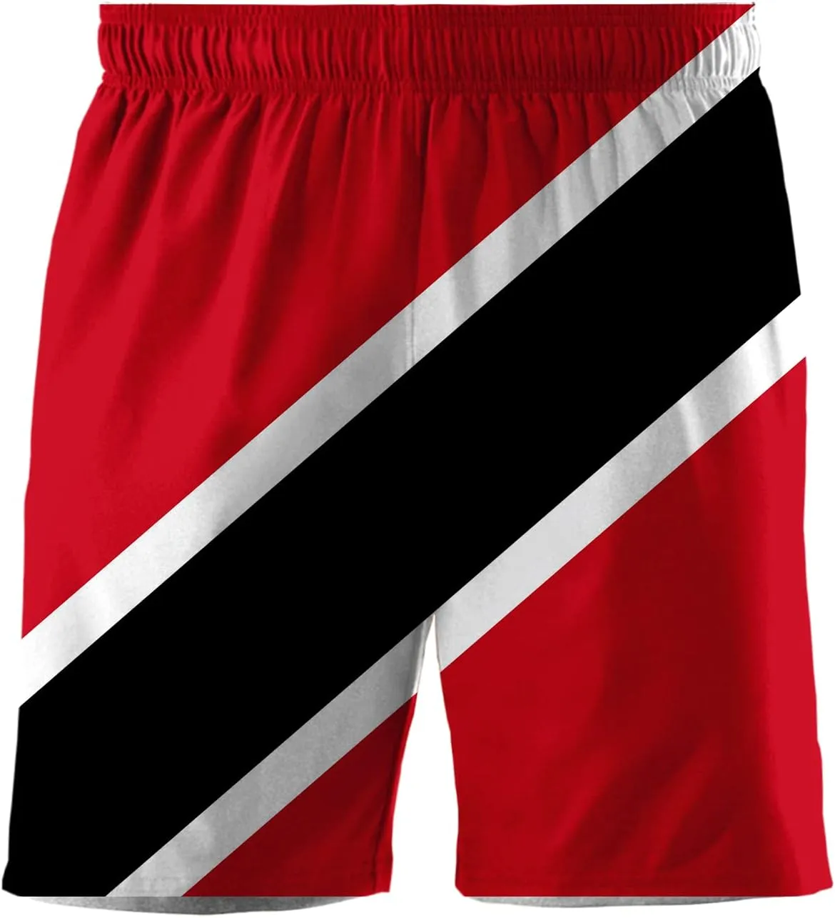 NHJMH Mens Swim Trunks Men Quick Dry Swim Short with Pockets Trinidad and Tobago Flag Board Beach Shorts