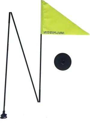 Peel & Stik Safety Flags and American Flags for Kayaks Paddleboards Inflatables SUP Accessories Canoes Dinghies Pontoons Boats Kids Cars Scooters 