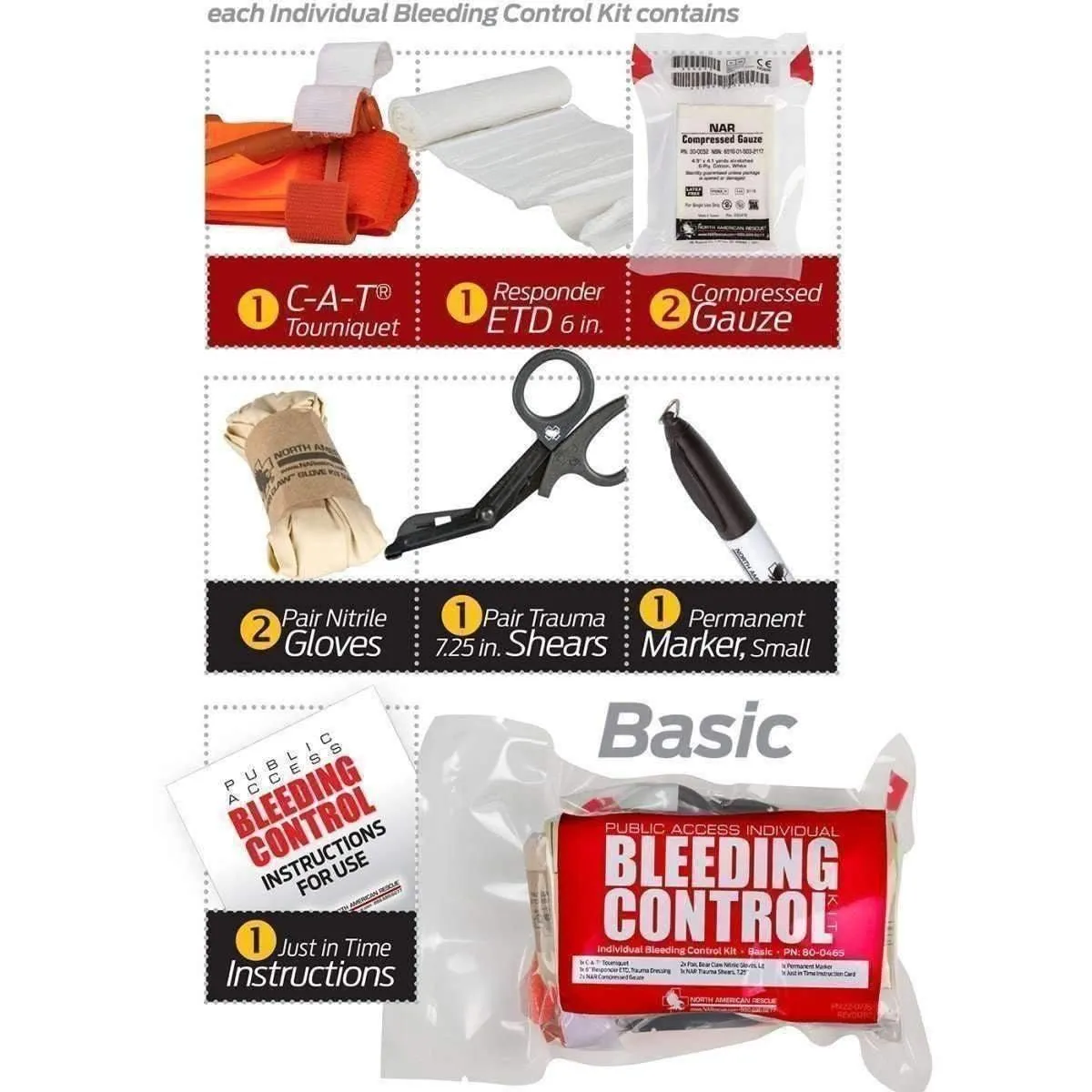 Public Access Bleeding Control 5 Pack