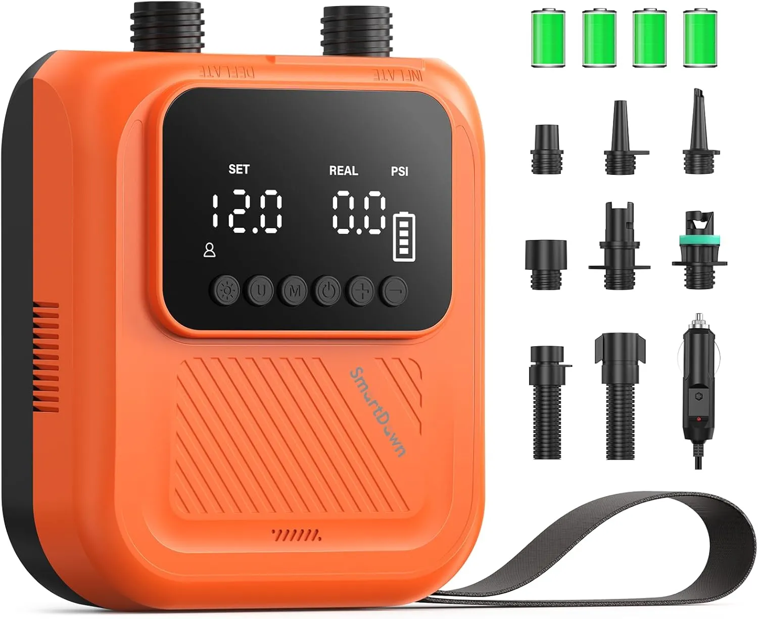 Rechargeable Paddle Board Pump, 2025 Portable SUP Air Pump with Dual Stage Inflation, Up to 20 PSI, 30% Faster with Auto Shut-Off, Ideal for Paddle Boards, Kayaks, Boats, and Tents