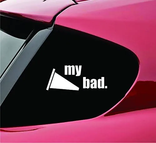Slap-Art My Bad Autocross Cone Drifting JDM Vinyl Decal Sticker