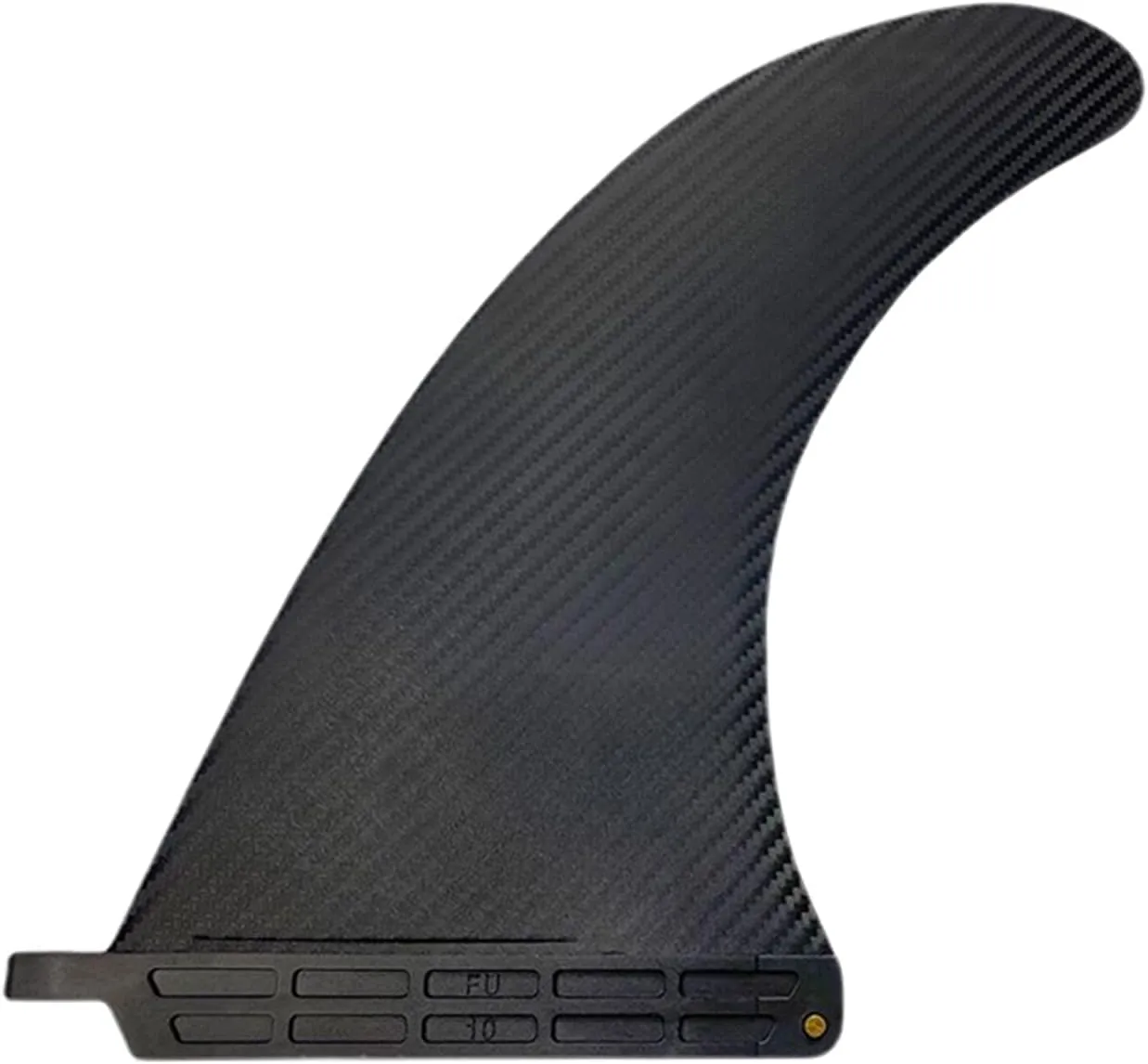 Surfing Fins 10'' Plastic Inflatable SUP Paddle Board Single Fin with Carbon Surface Classic US Box Fin with Screw