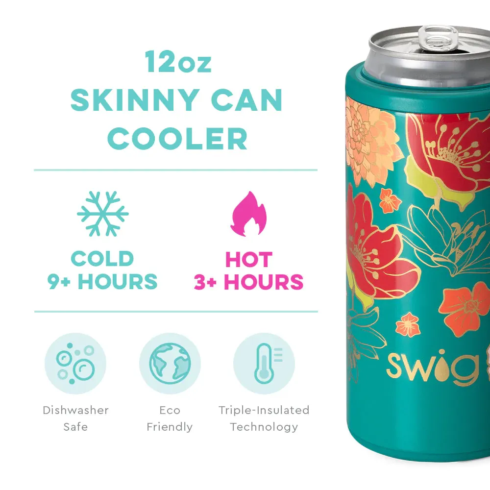 SWIG 12 oz Skinny Can Cooler, Fire Poppy