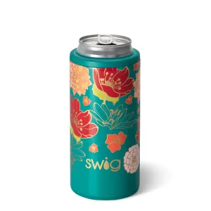 SWIG 12 oz Skinny Can Cooler, Fire Poppy